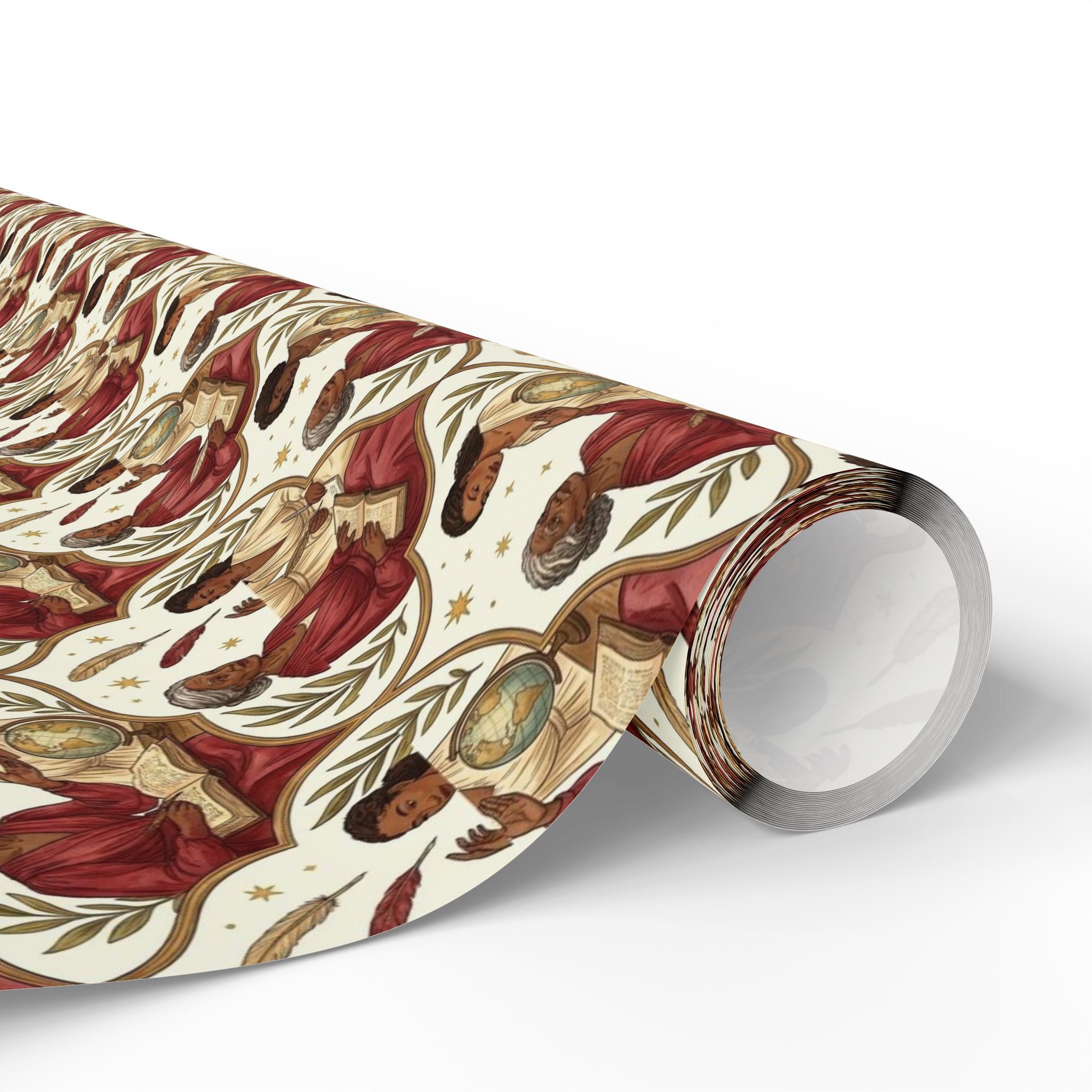 Crimson Cream Mentorship Circle Wrapping Paper — Family Wrap Co.