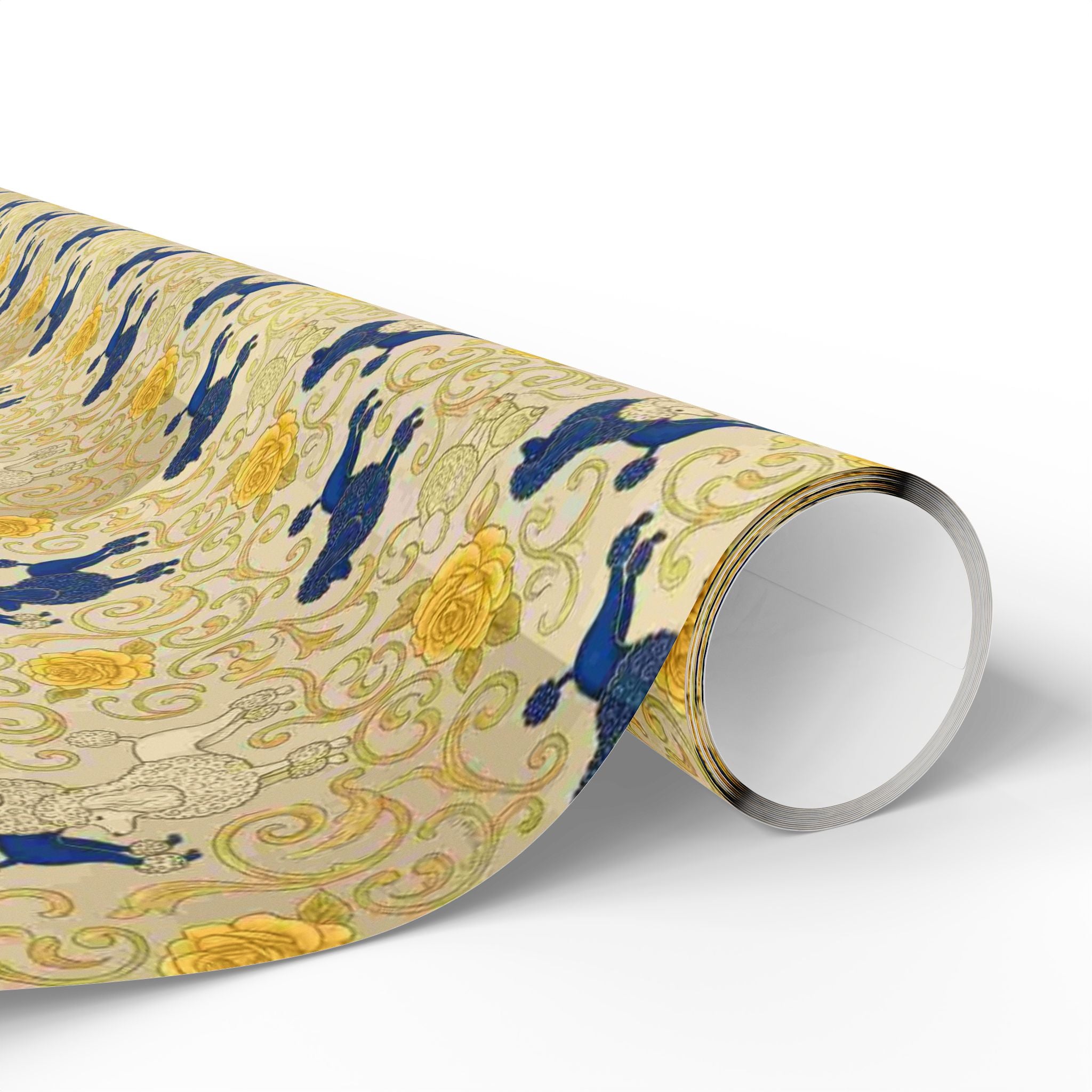 Cobalt Filigree Garden Wrapping Paper — Family Wrap Co.