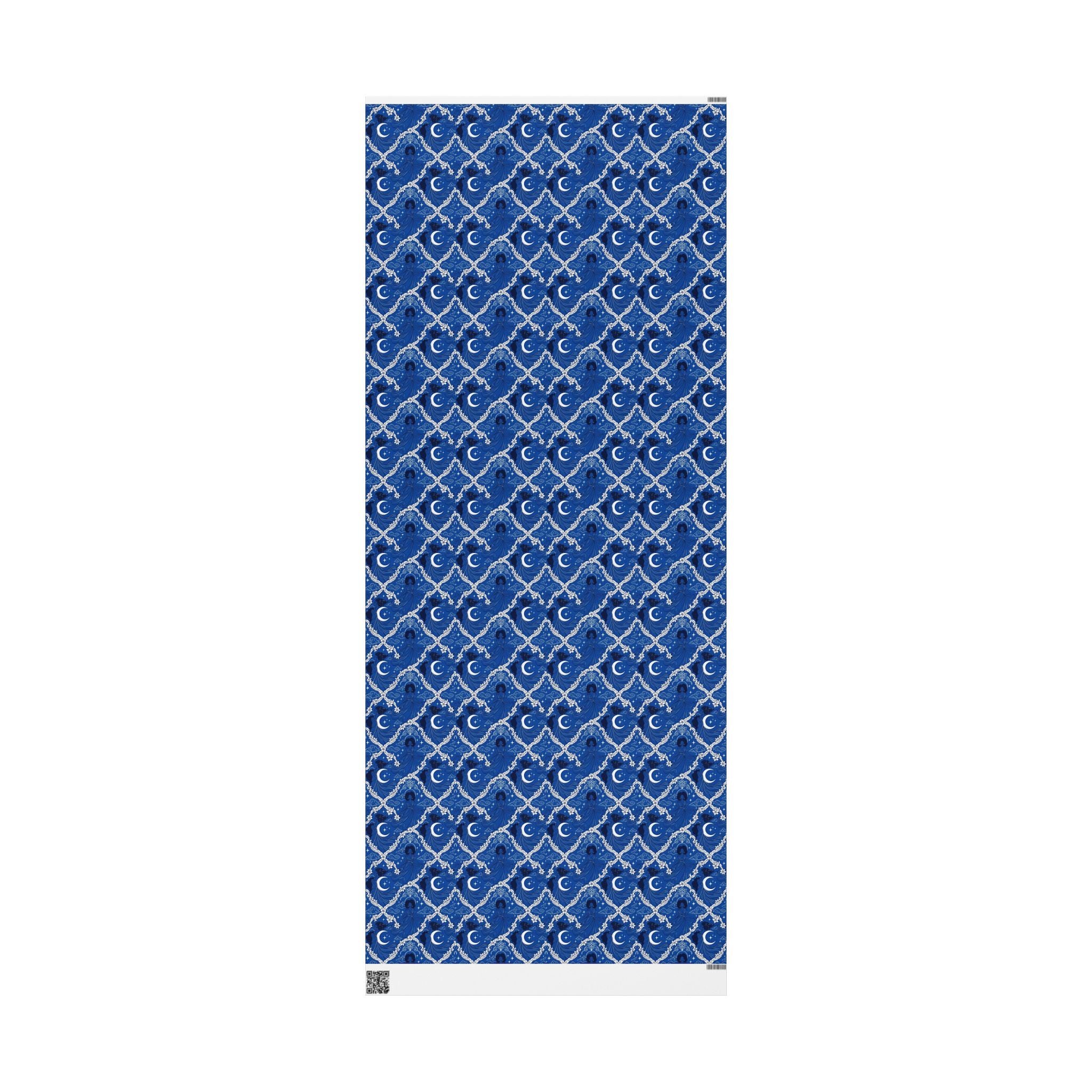 Royal Blue & White Celestial Sisters Gift Wrap — Family Wrap Co.