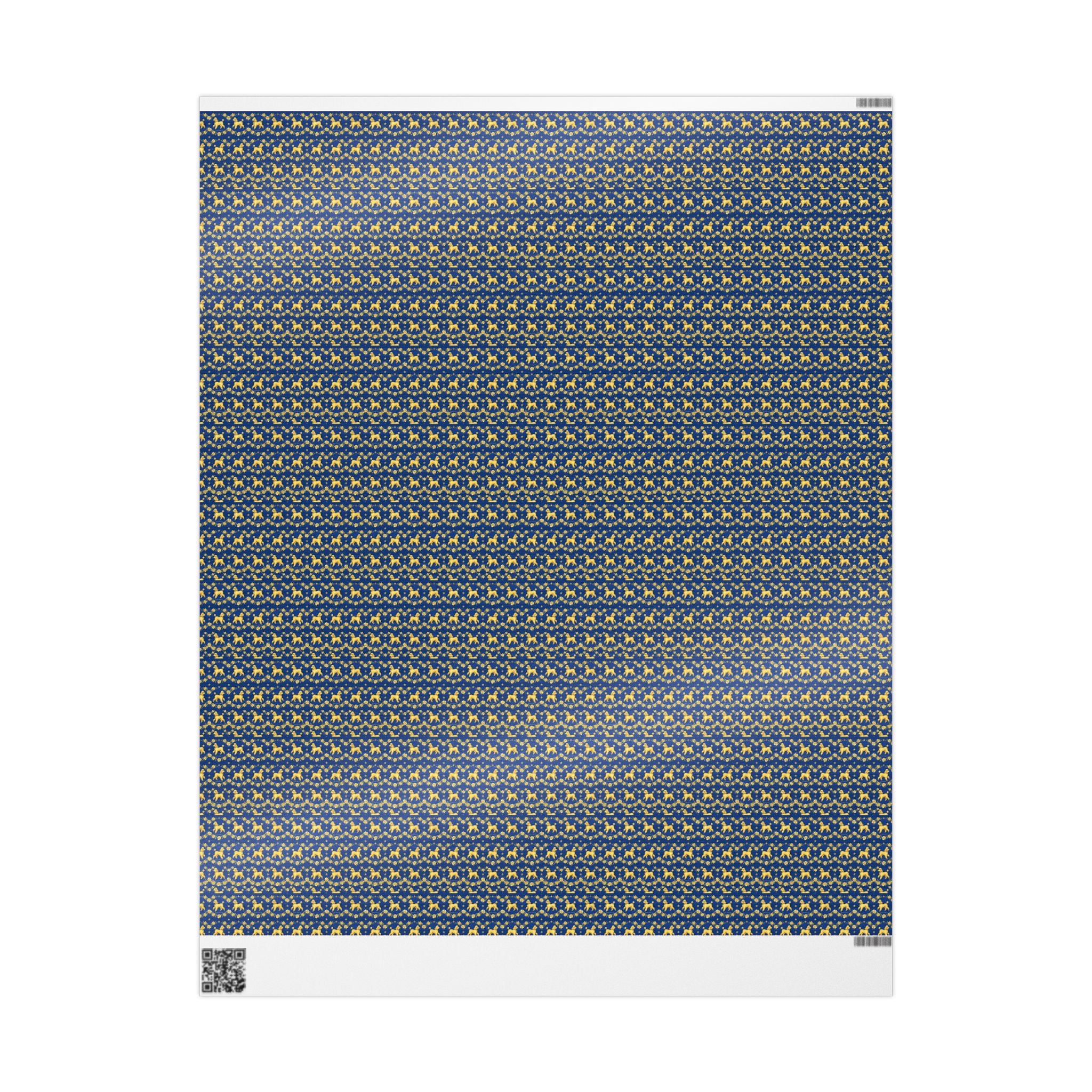 Sophisticated Poodle Promenade Pattern — African American Gift Wrap by Family Wrap Co.