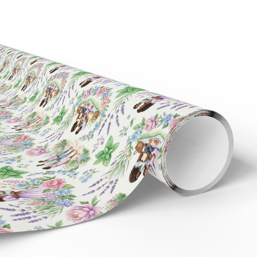 Lavender & Mint Family Garden Wrapping Paper — Family Wrap Co.