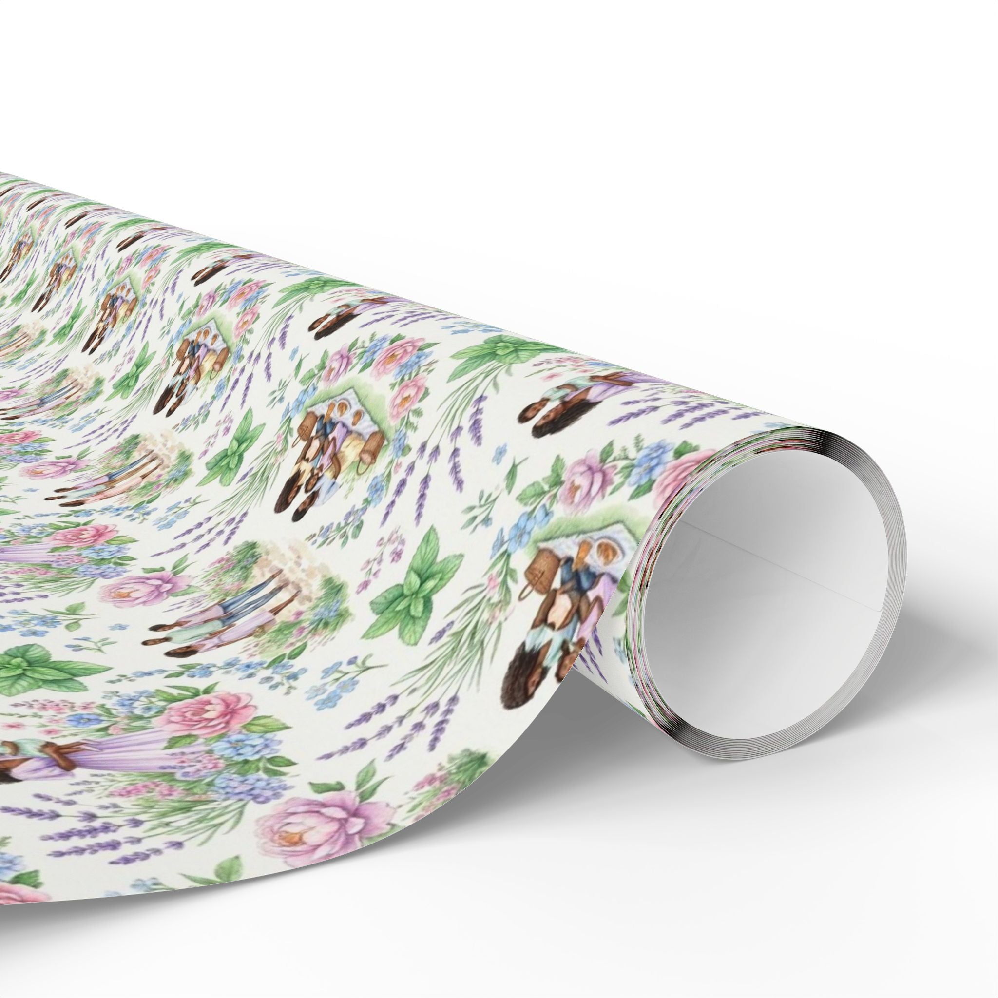 Lavender & Mint Family Garden Wrapping Paper — Family Wrap Co.