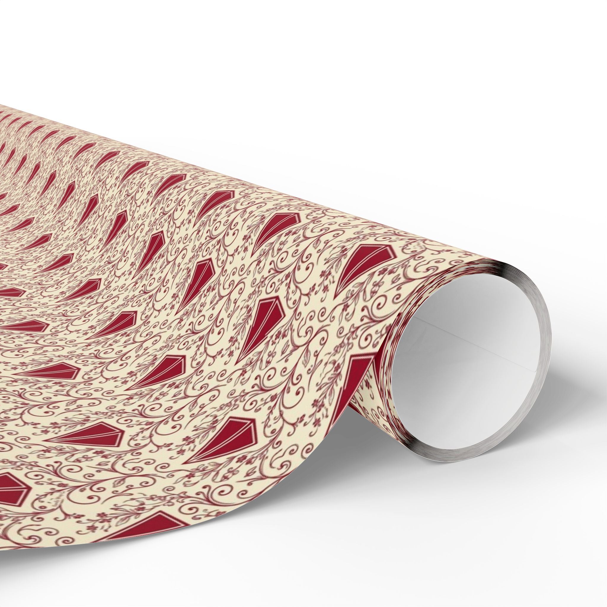 Pyramid & Filigree Statement Pattern — African American Gift Wrap by Family Wrap Co.