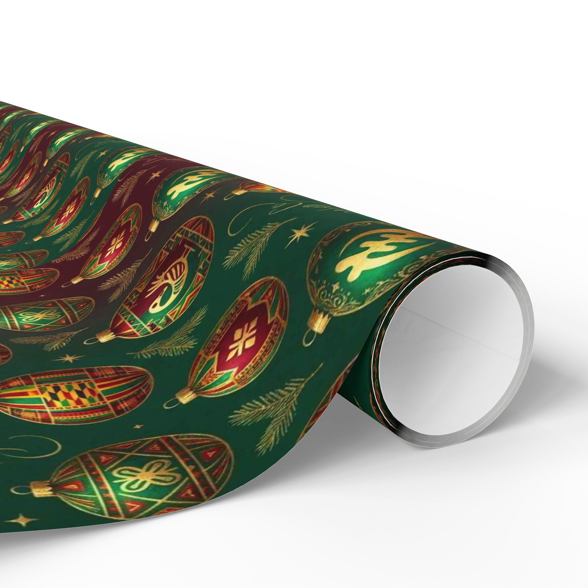 Golden Ornament Celebration Wrapping Paper — Family Wrap Co.