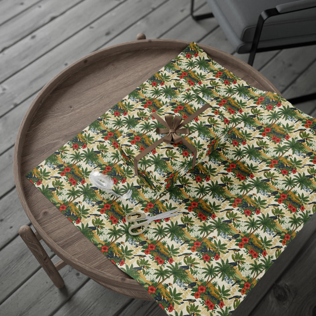 Freetown Tropical Palms Wrapping Paper — Family Wrap Co.