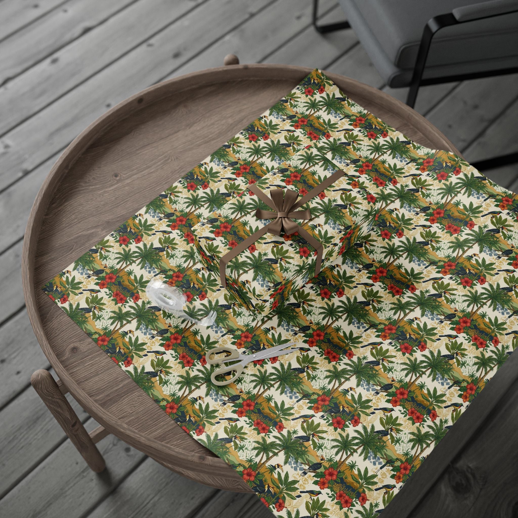 Freetown Tropical Palms Wrapping Paper — Family Wrap Co.