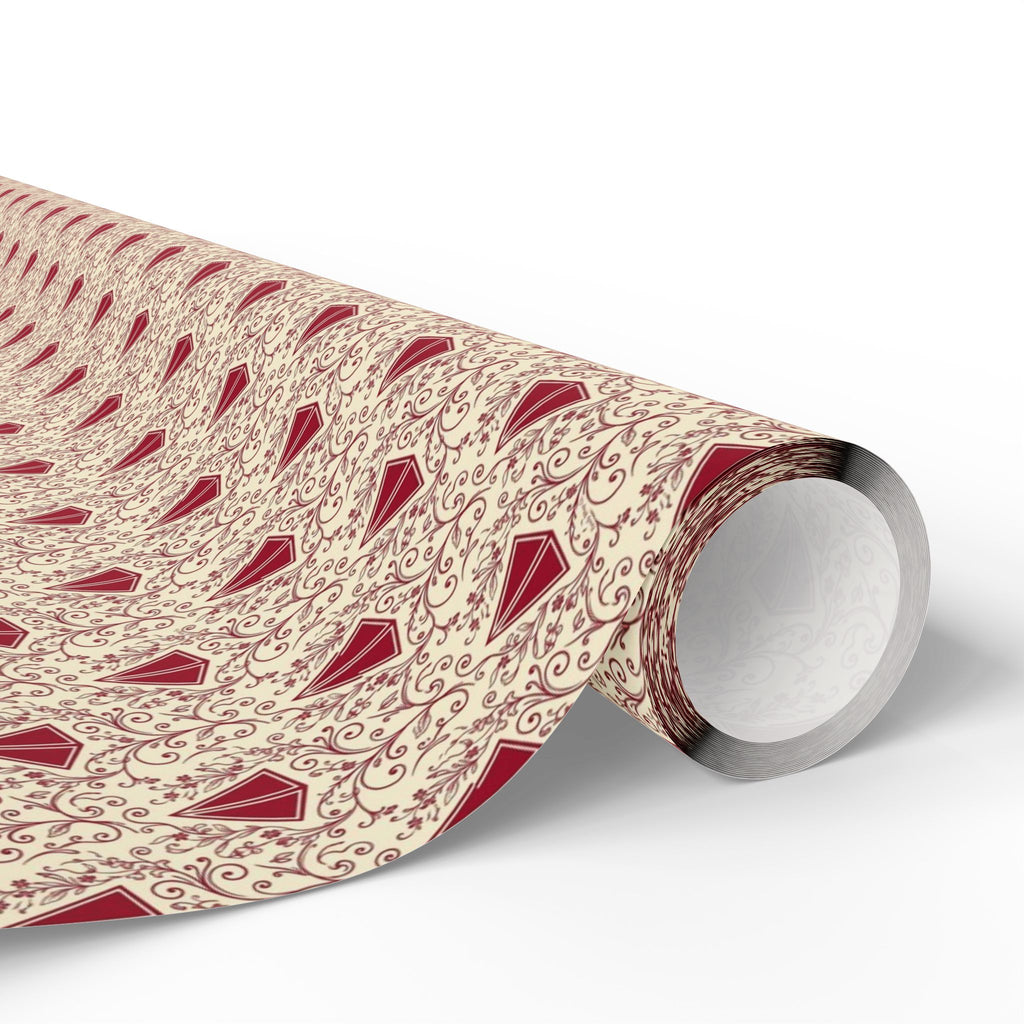 Pyramid & Filigree Statement Pattern — African American Gift Wrap by Family Wrap Co.