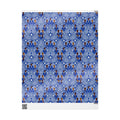 Royal Blue & White Art Deco Royalty Wrapping Paper — Family Wrap Co.