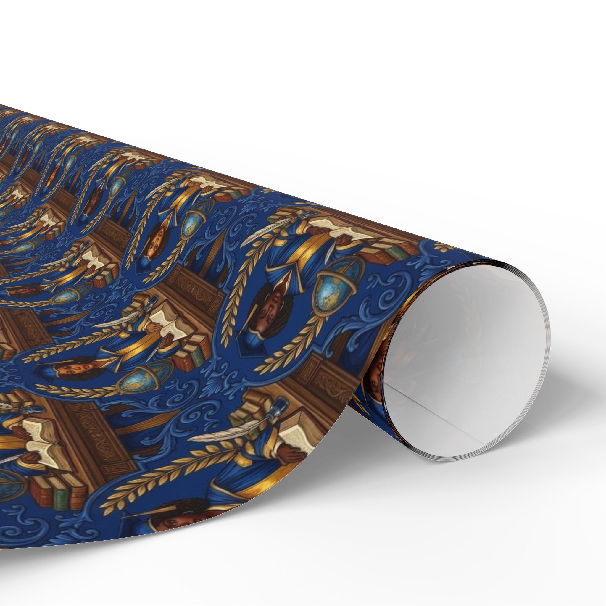 Blue Gold Legacy Scholars Wrapping Paper — Family Wrap Co.
