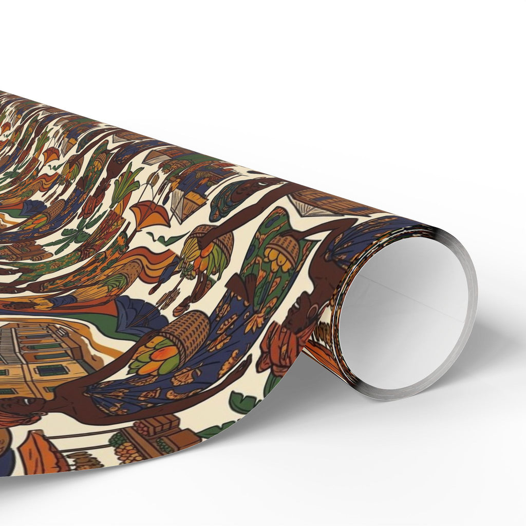 Sierra Leone Market Celebration Wrapping Paper — Family Wrap Co.