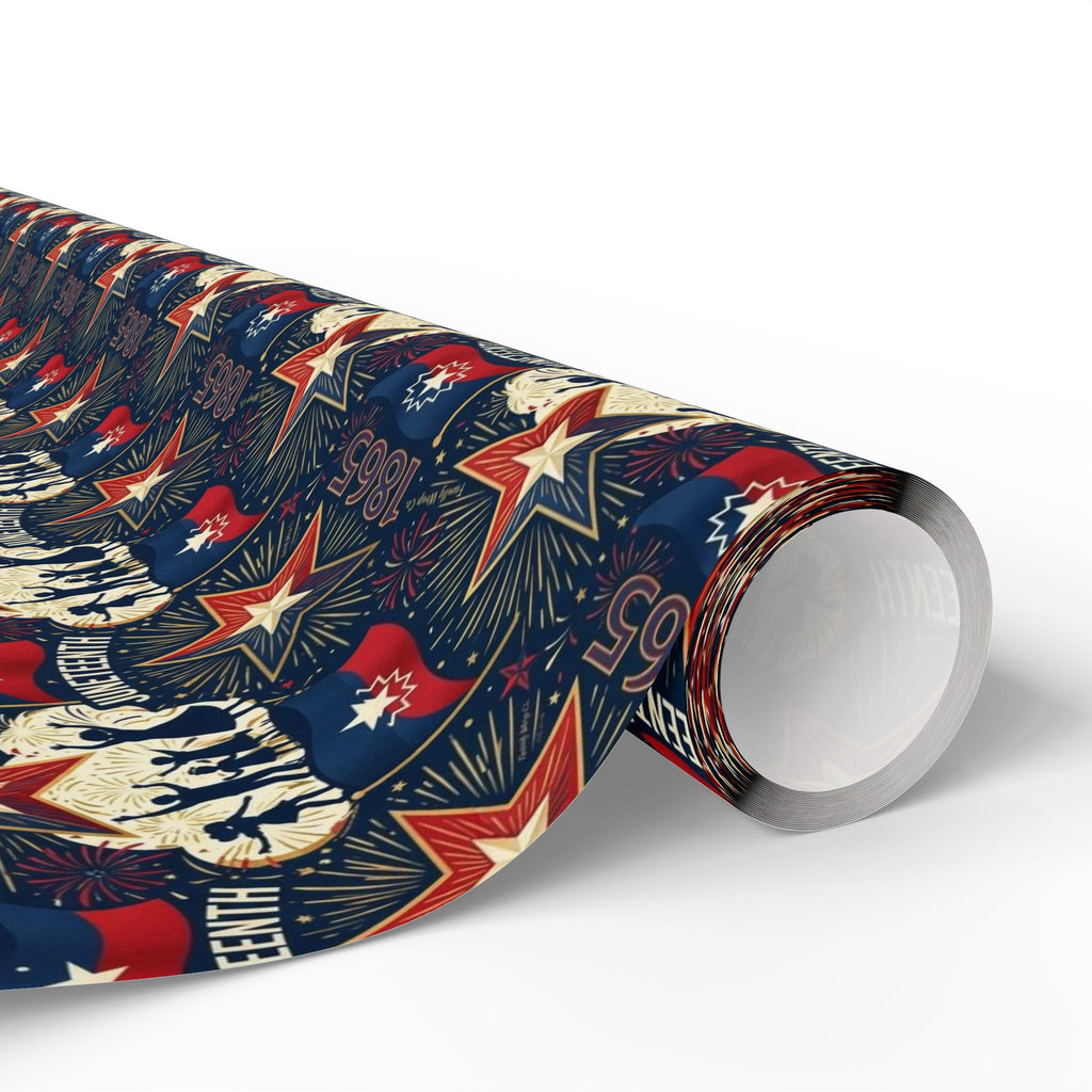 Juneteenth Freedom Celebration Pattern — African American Gift Wrap by Family Wrap Co.