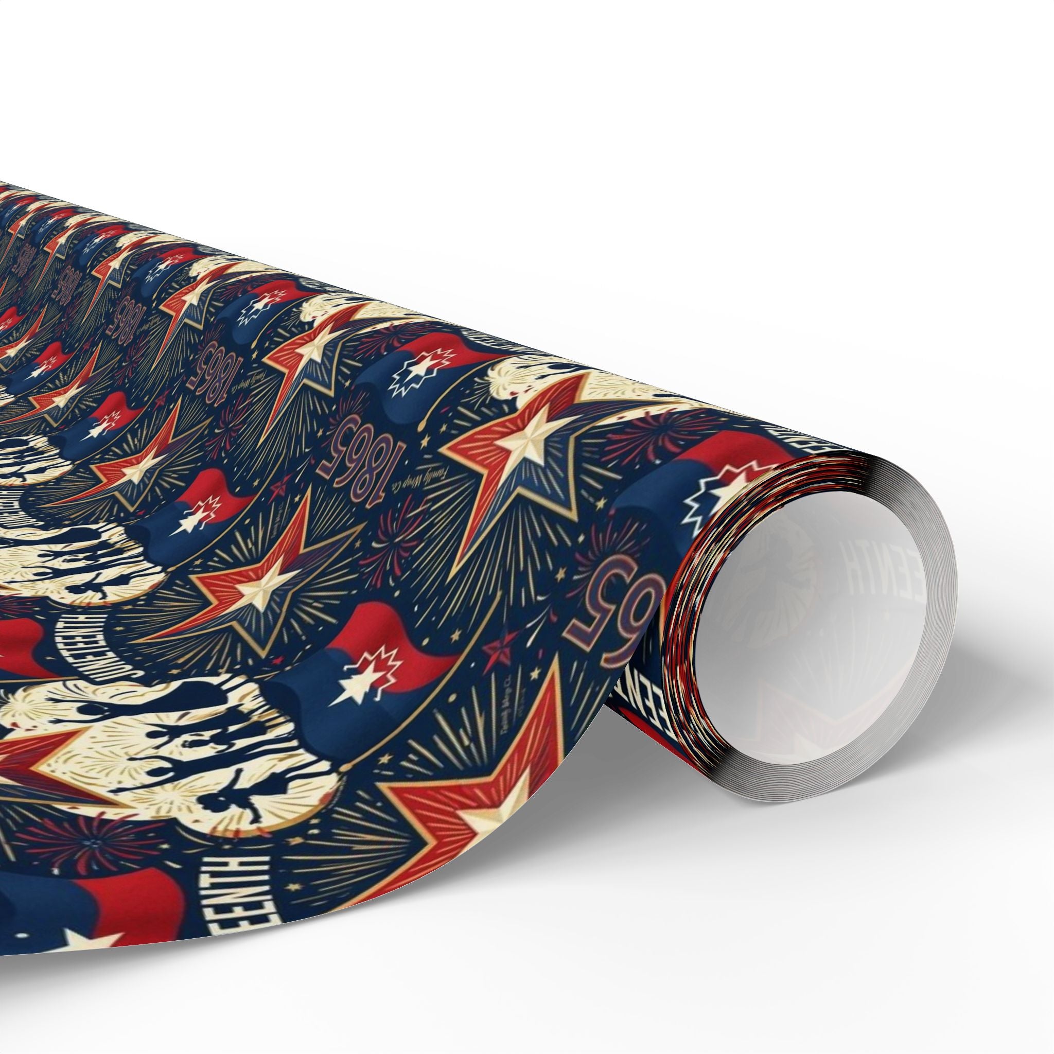 Juneteenth Freedom Celebration Pattern — African American Gift Wrap by Family Wrap Co.