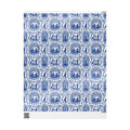 Royal Blue & White Porcelain Toile Wrapping Paper — Family Wrap Co.