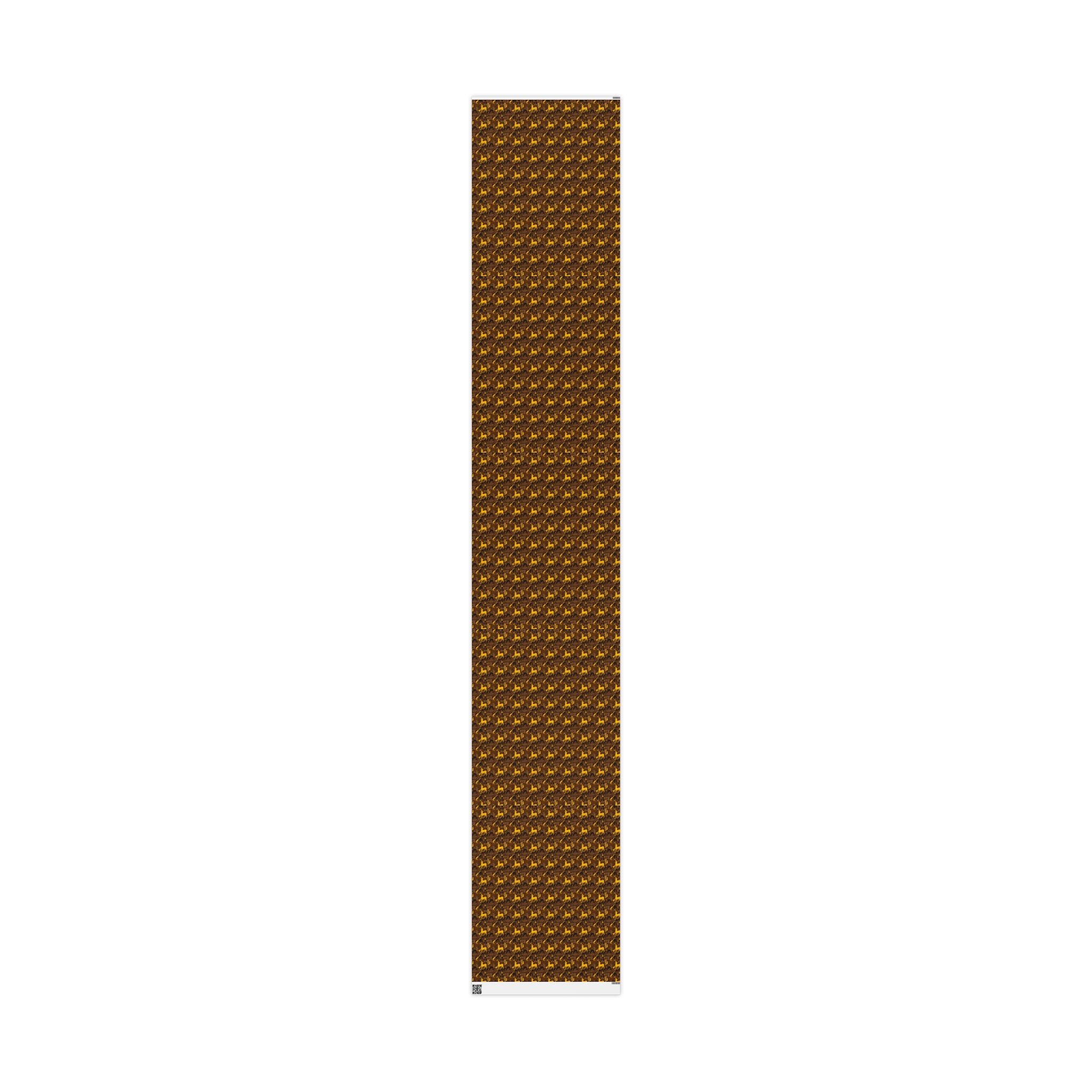 Brown & Gold Heritage Women's Pattern — African American Gift Wrap by Family Wrap Co.