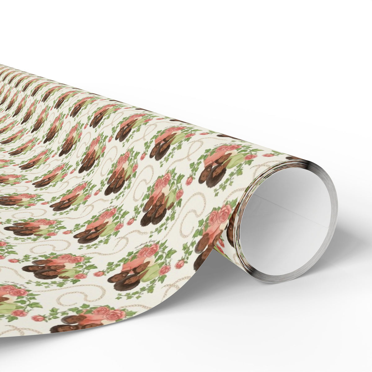 Rose Garden & Ivy Family — African American Gift Wrap by Family Wrap Co.
