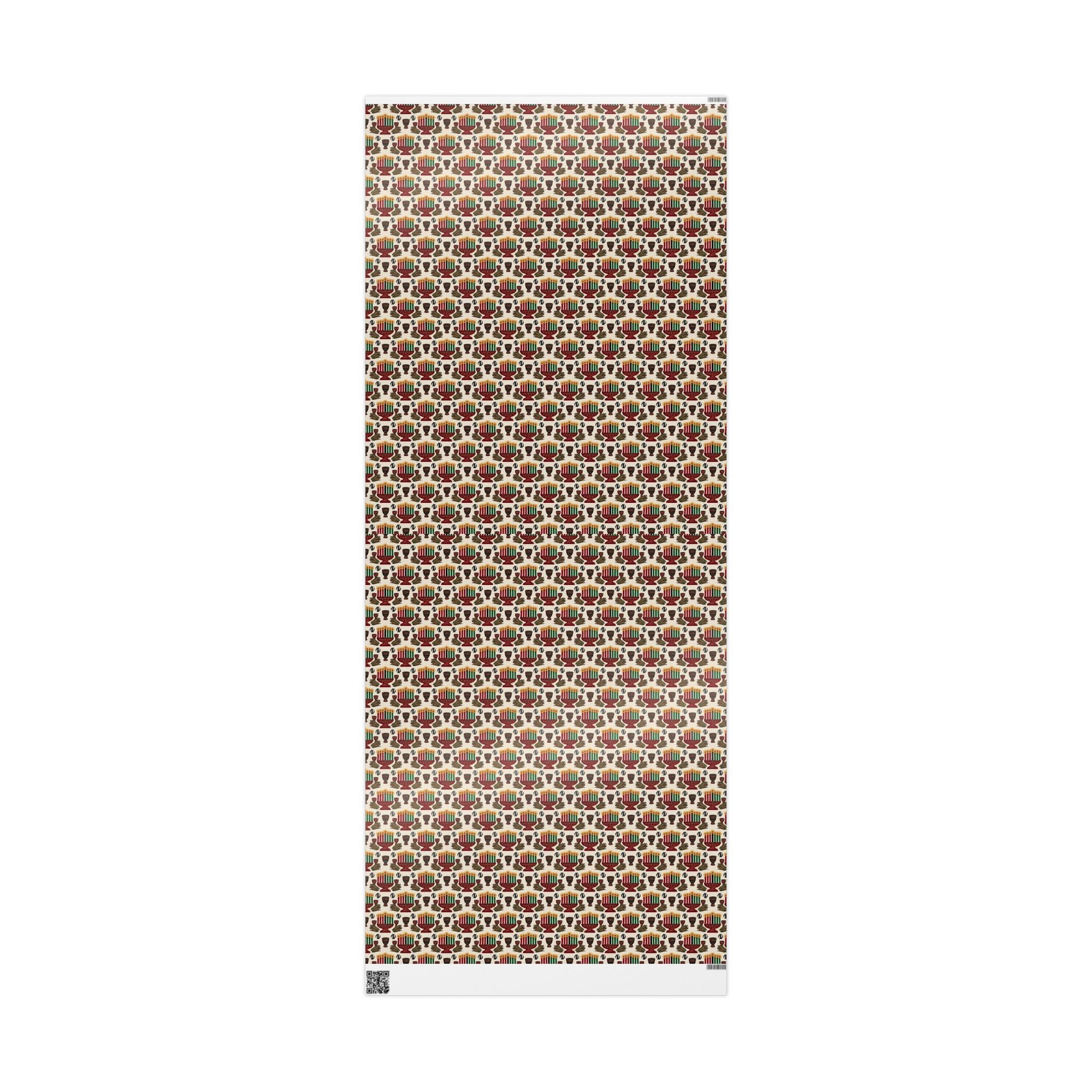 Kinara Kwanzaa Celebration Pattern — African American Gift Wrap by Family Wrap Co.