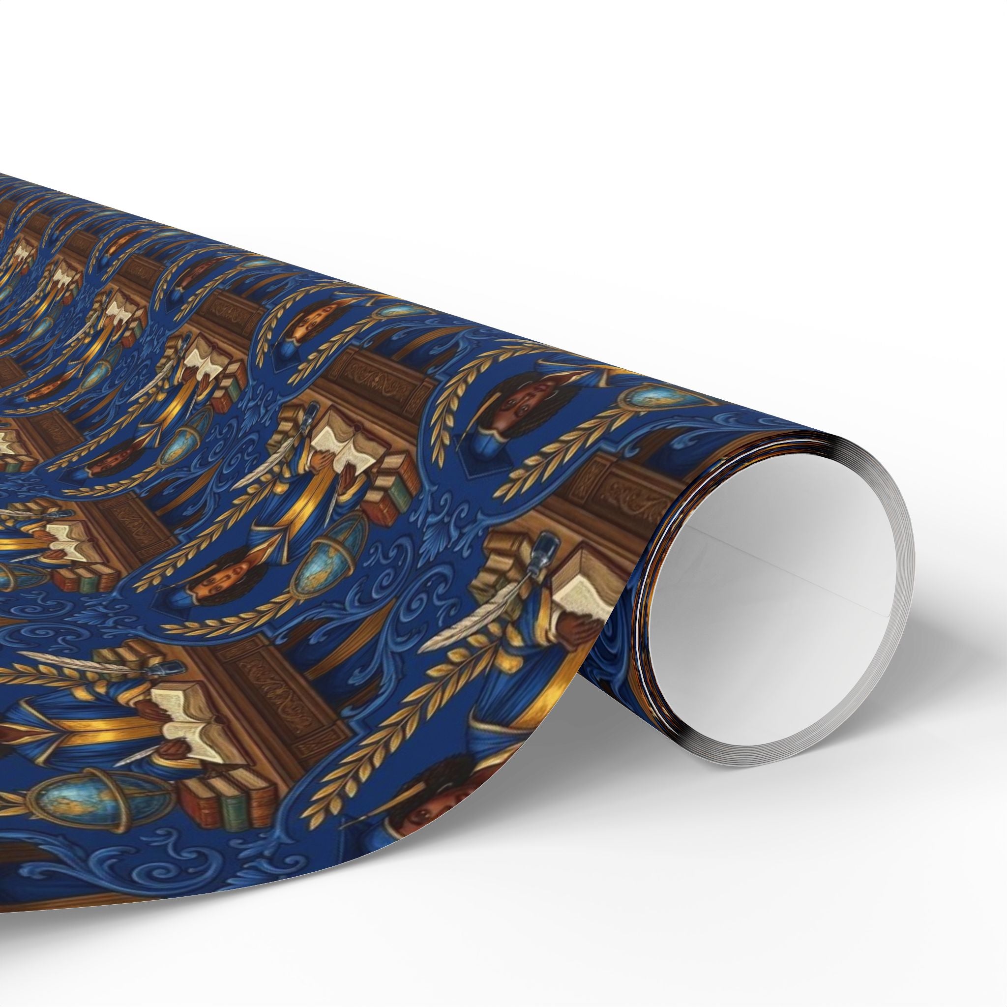 Blue Gold Legacy Scholars Wrapping Paper — Family Wrap Co.