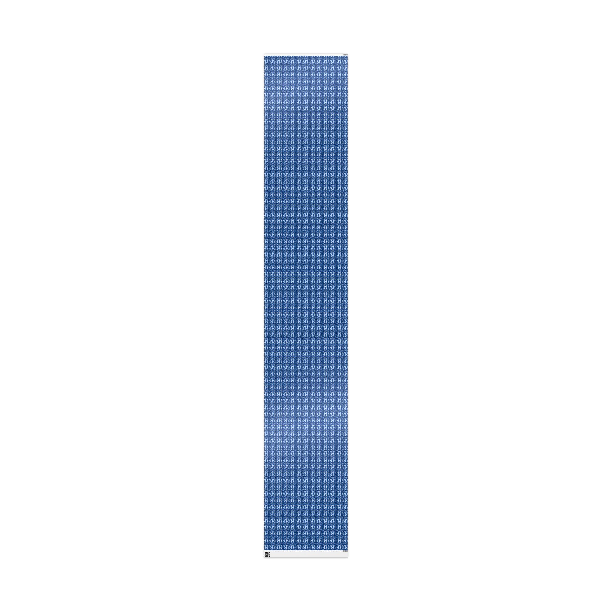 Royal Blue & White Cloud Garden -- Celestial Bloom — African American Gift Wrap by Family Wrap Co.