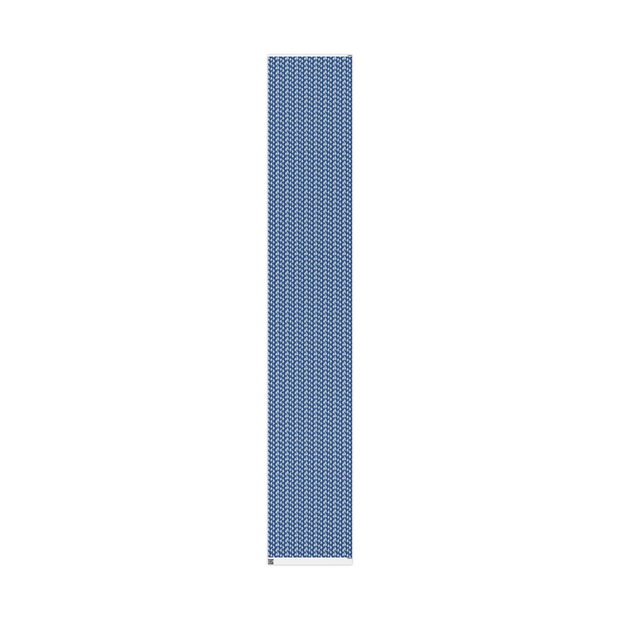 White Rose Cascade Pattern — African American Gift Wrap by Family Wrap Co.
