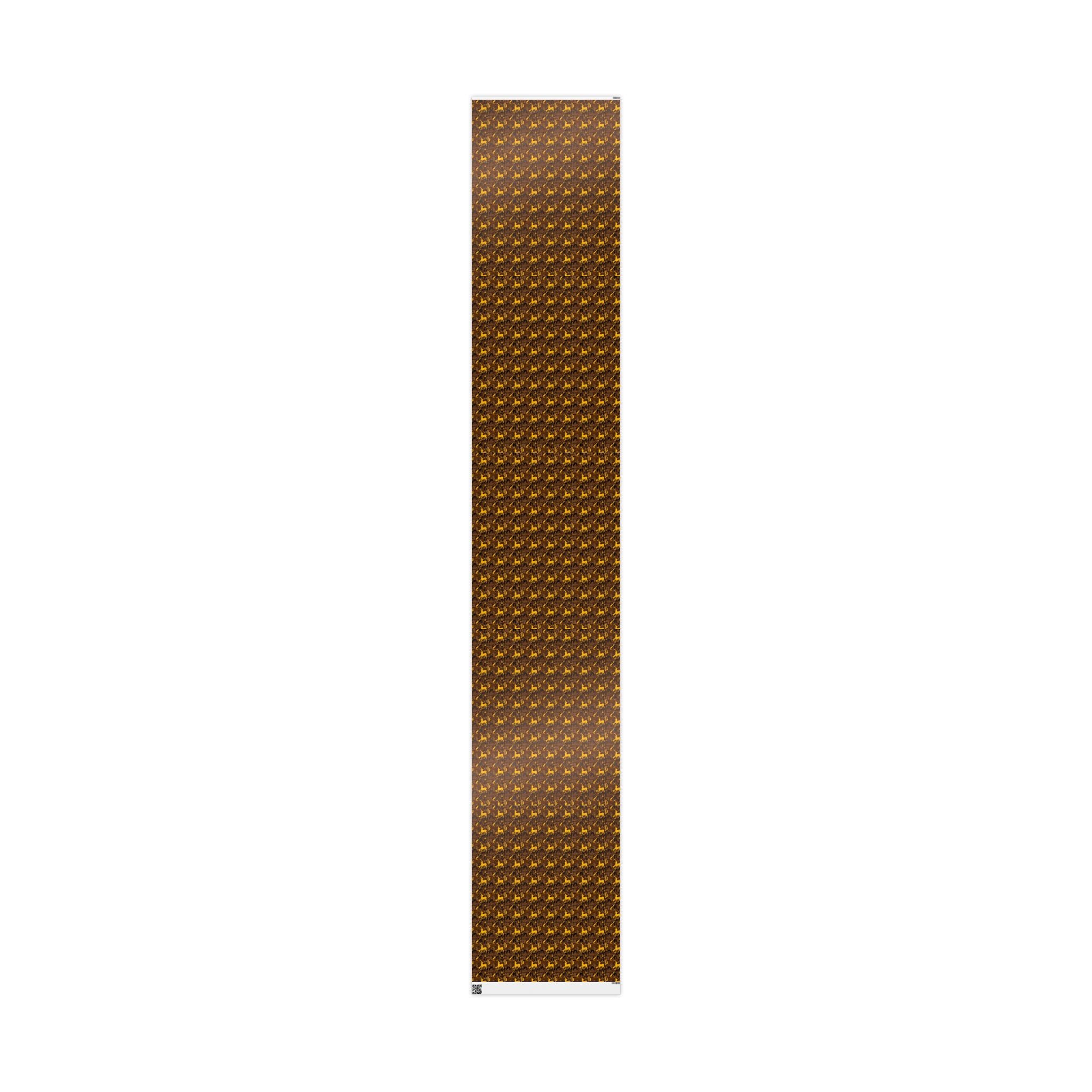 Brown & Gold Heritage Women's Pattern — African American Gift Wrap by Family Wrap Co.