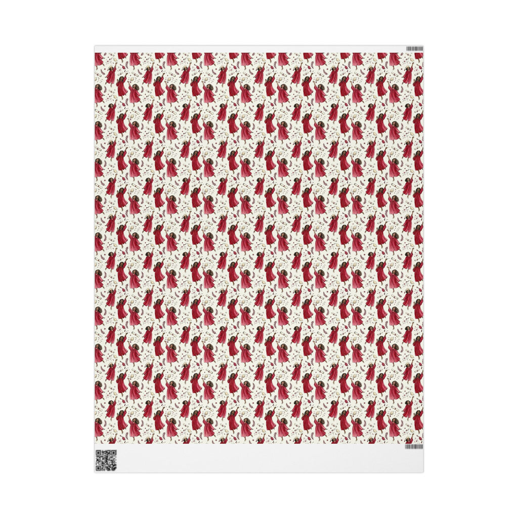 Crimson Cream Graduation Radiance Wrapping Paper — Family Wrap Co.
