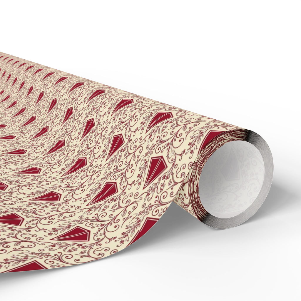 Pyramid & Filigree Statement Pattern — African American Gift Wrap by Family Wrap Co.