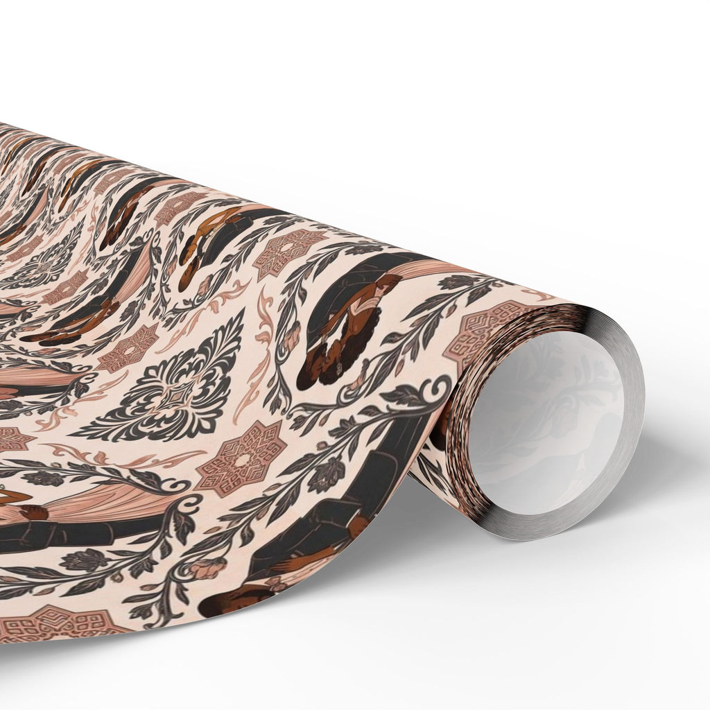 Charcoal & Rose Gold Elegance Wrapping Paper — Family Wrap Co.