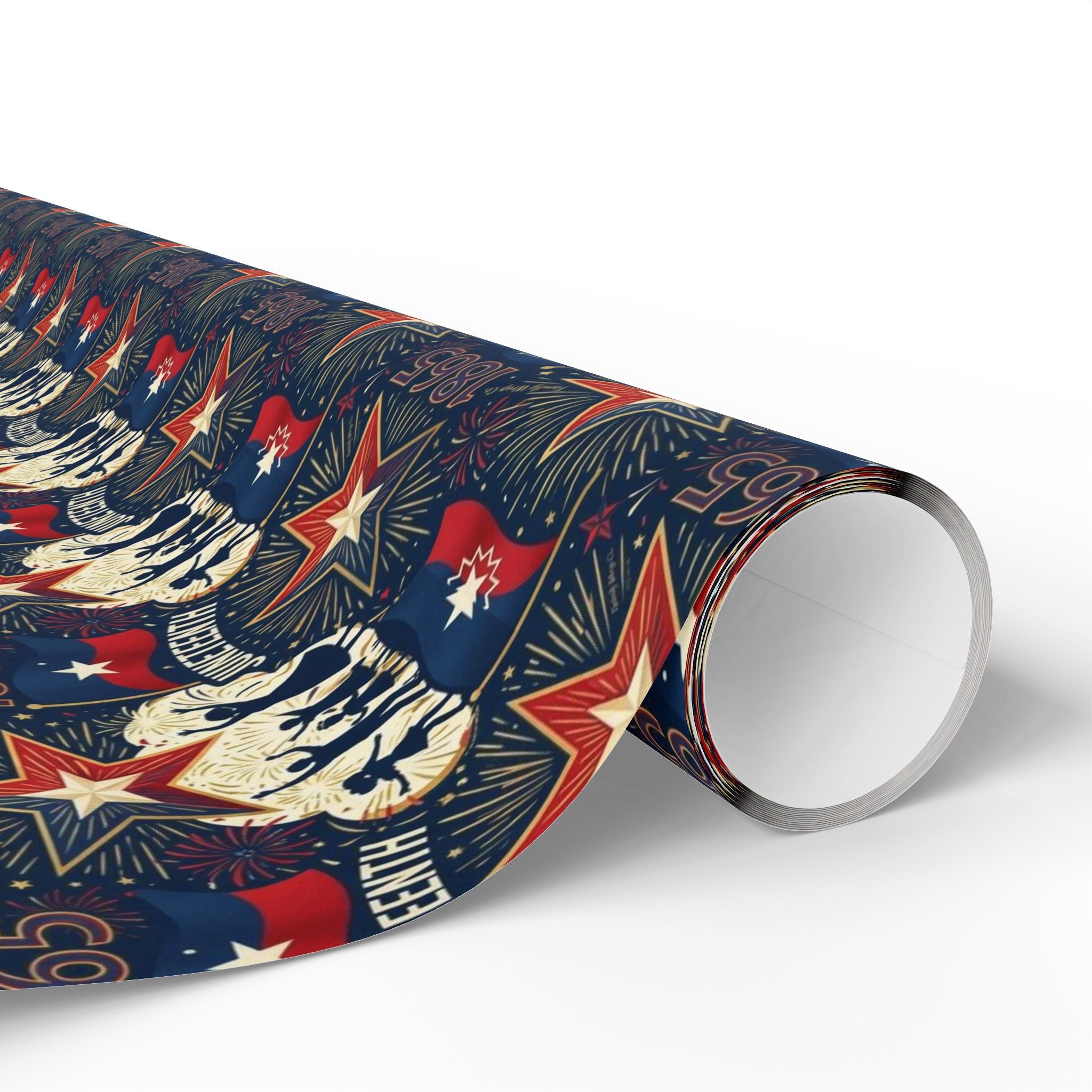 Juneteenth Freedom Celebration Pattern — African American Gift Wrap by Family Wrap Co.