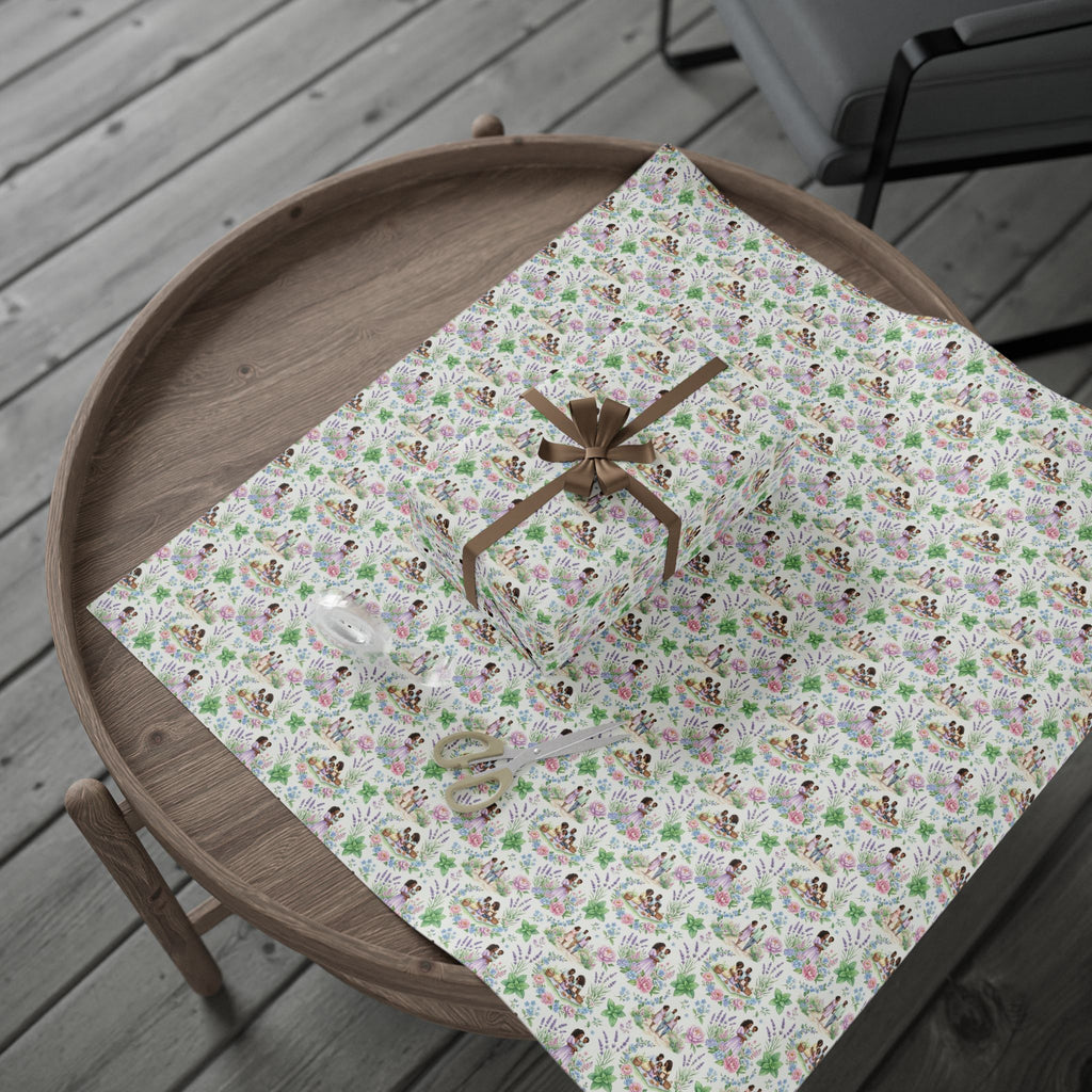 Lavender & Mint Family Garden Wrapping Paper — Family Wrap Co.
