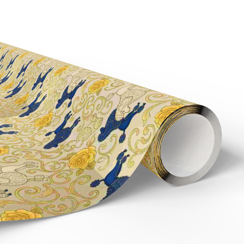 Cobalt Filigree Garden Wrapping Paper — Family Wrap Co.