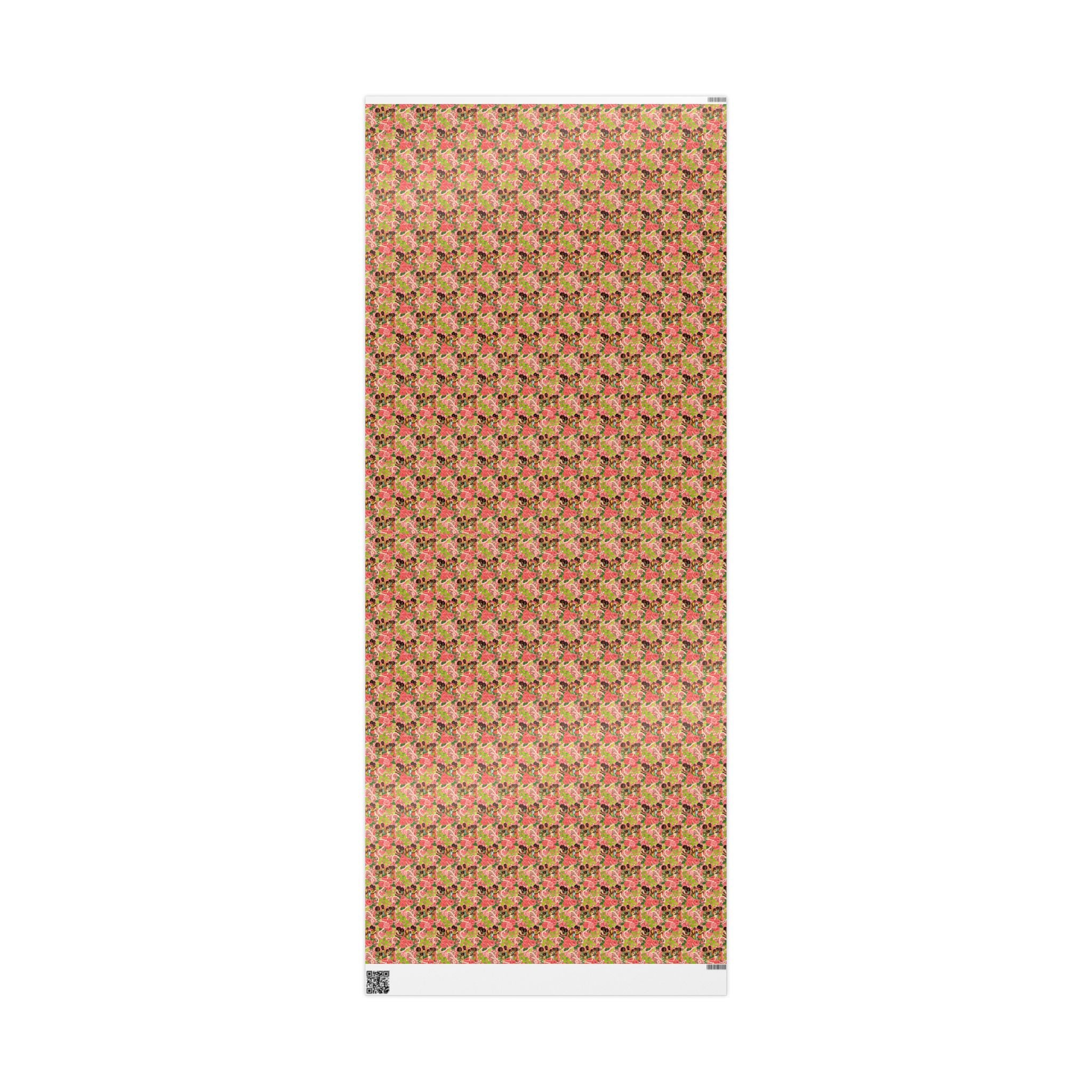 Pink & Green Family Celebration Wrap — African American Gift Wrap by Family Wrap Co.