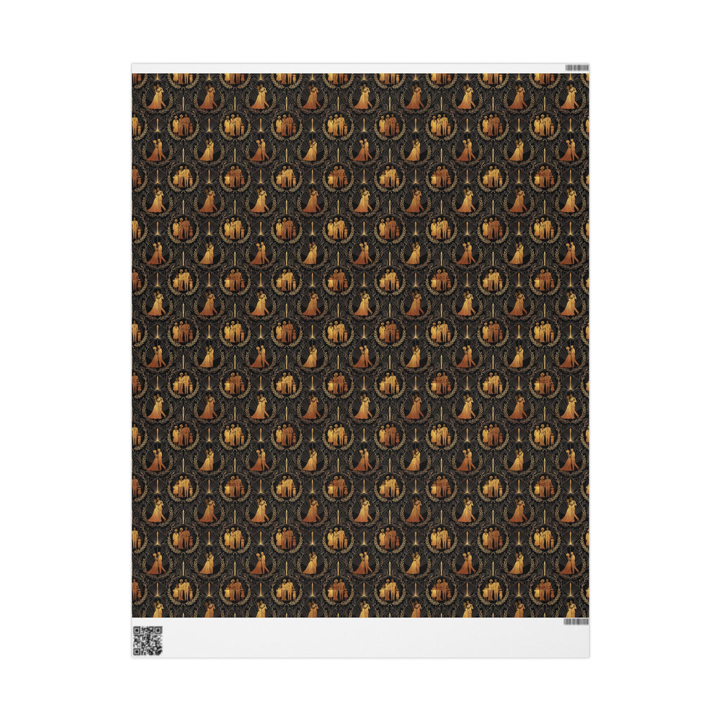 Black & Gold Opulence Luxury Wrapping Paper — Family Wrap Co.