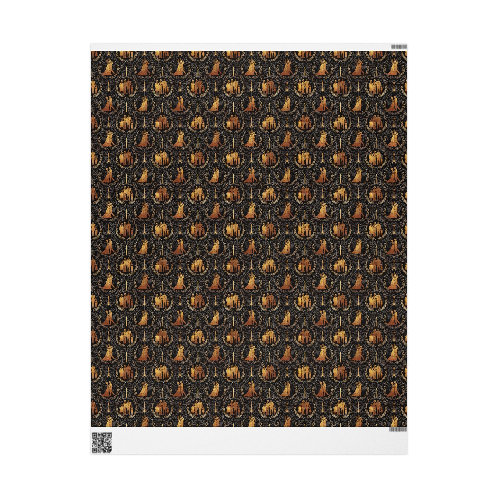Black & Gold Opulence Luxury Wrapping Paper — Family Wrap Co.