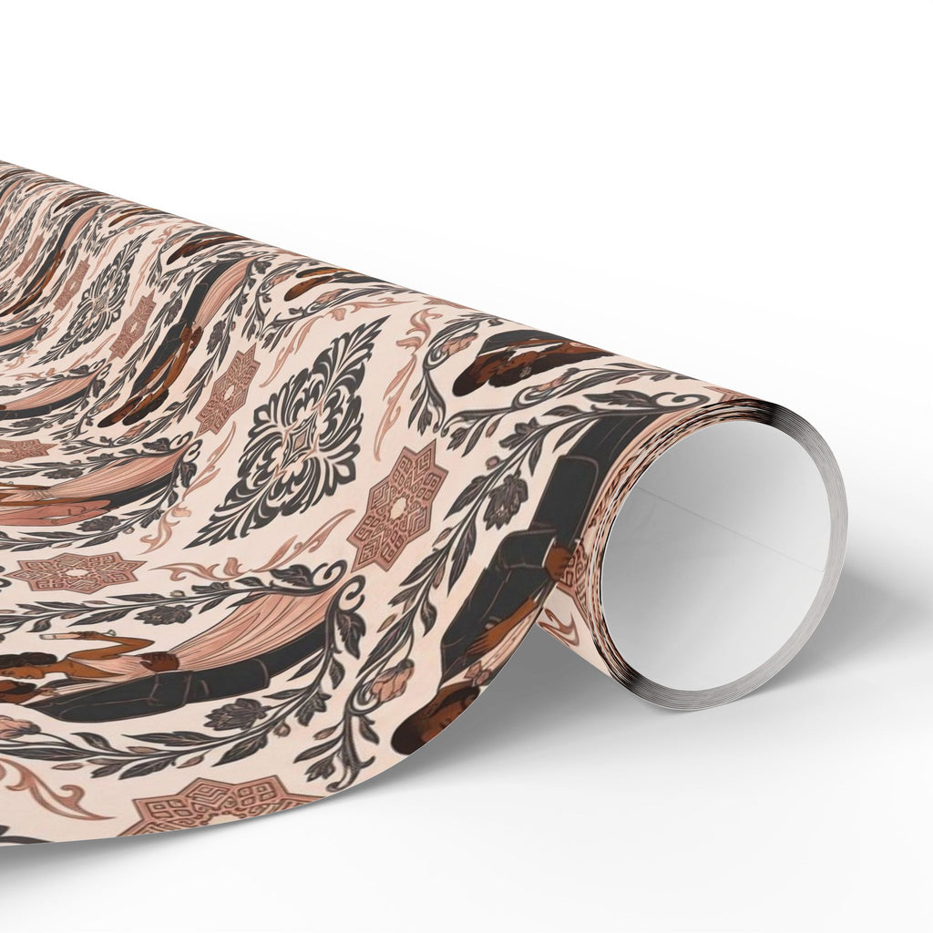 Charcoal & Rose Gold Elegance Wrapping Paper — Family Wrap Co.