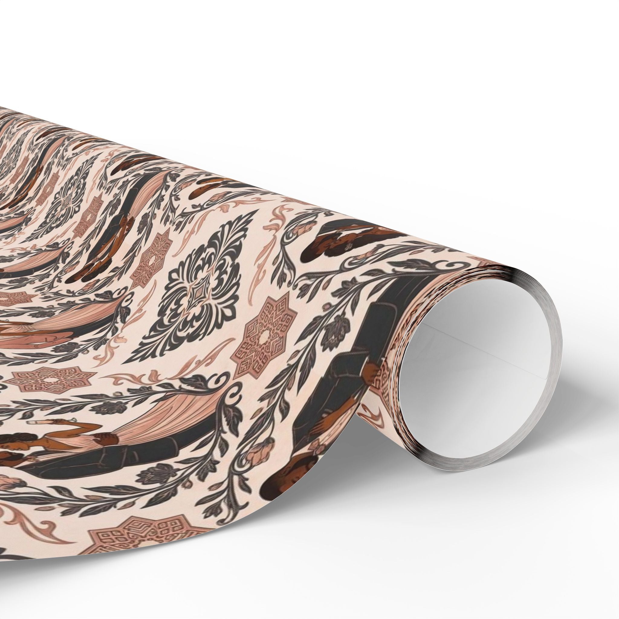 Charcoal & Rose Gold Elegance Wrapping Paper — Family Wrap Co.