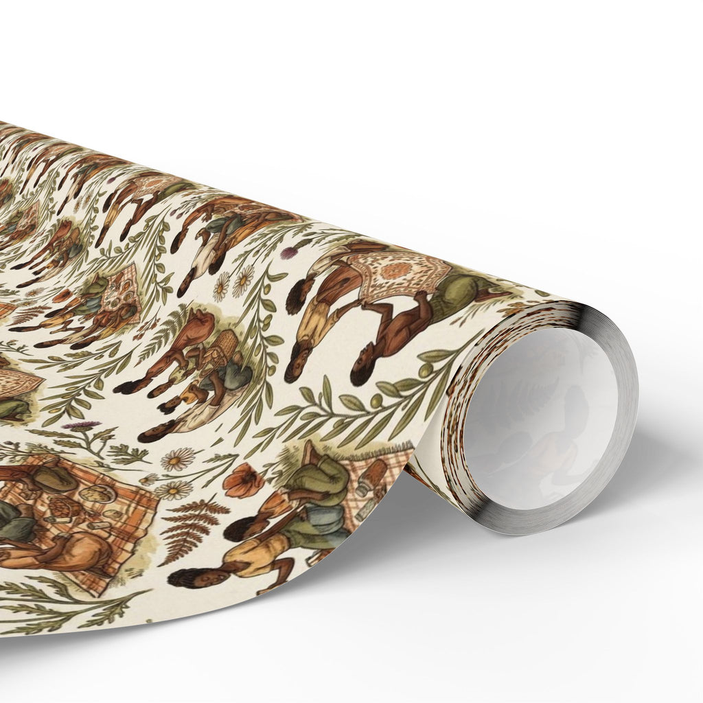 Picnic in the Park — Cinnamon & Olive Wrapping Paper — Family Wrap Co.