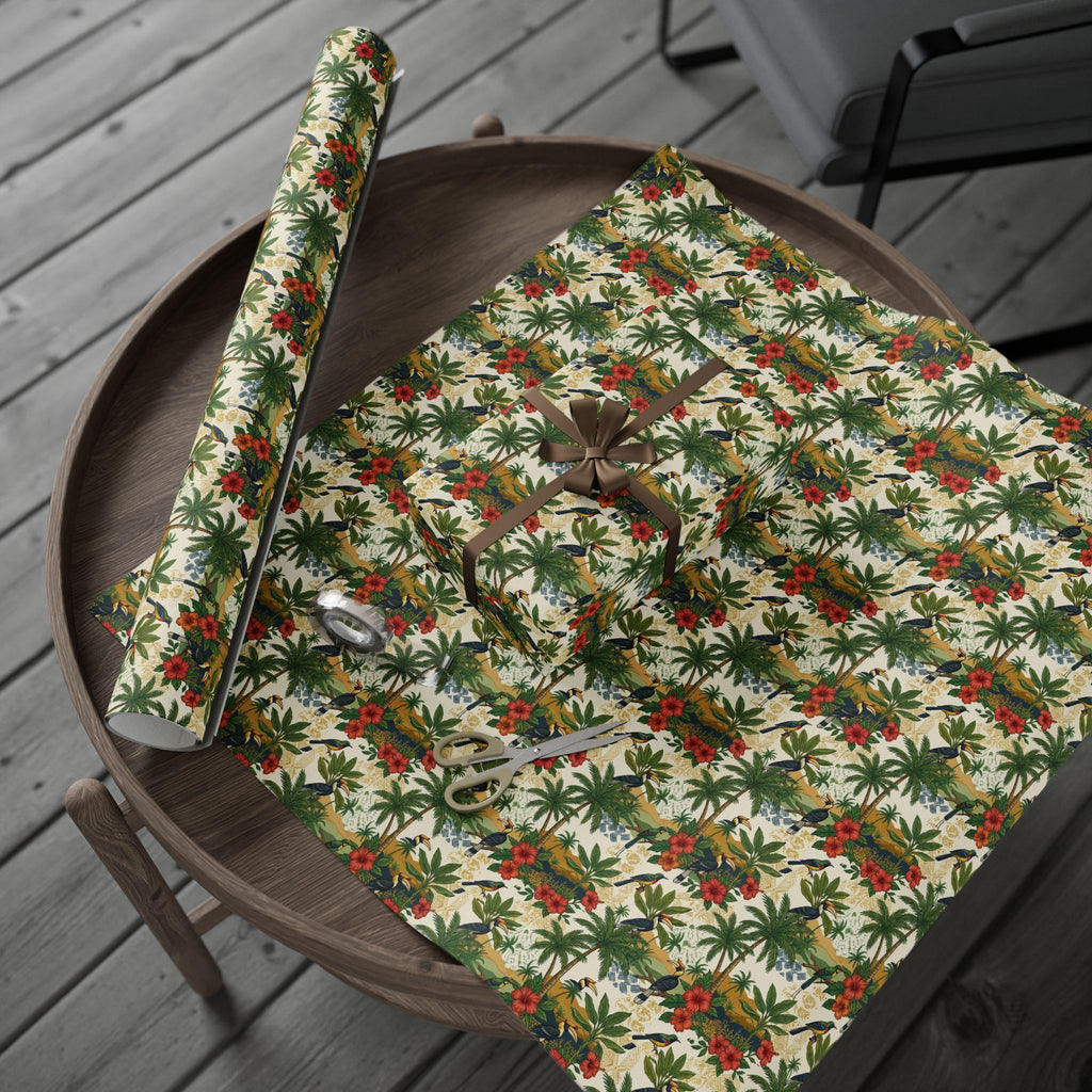 Freetown Tropical Palms Wrapping Paper — Family Wrap Co.