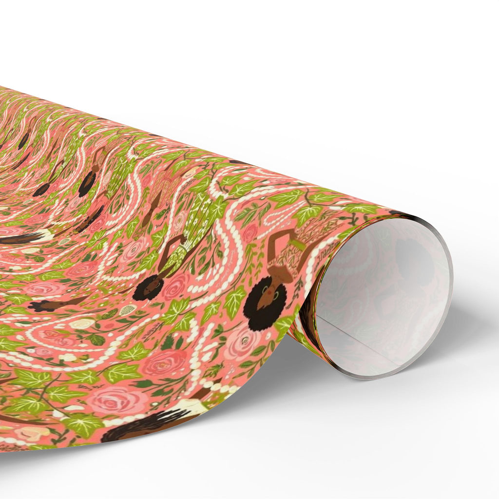 Pink & Green Elegance Women's Collection — African American Gift Wrap by Family Wrap Co.