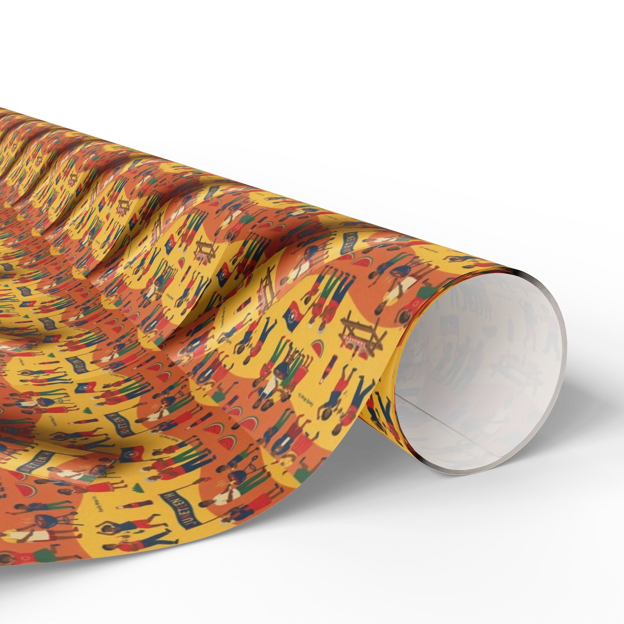 Freedom Day Jubilee Pattern — African American Gift Wrap by Family Wrap Co.