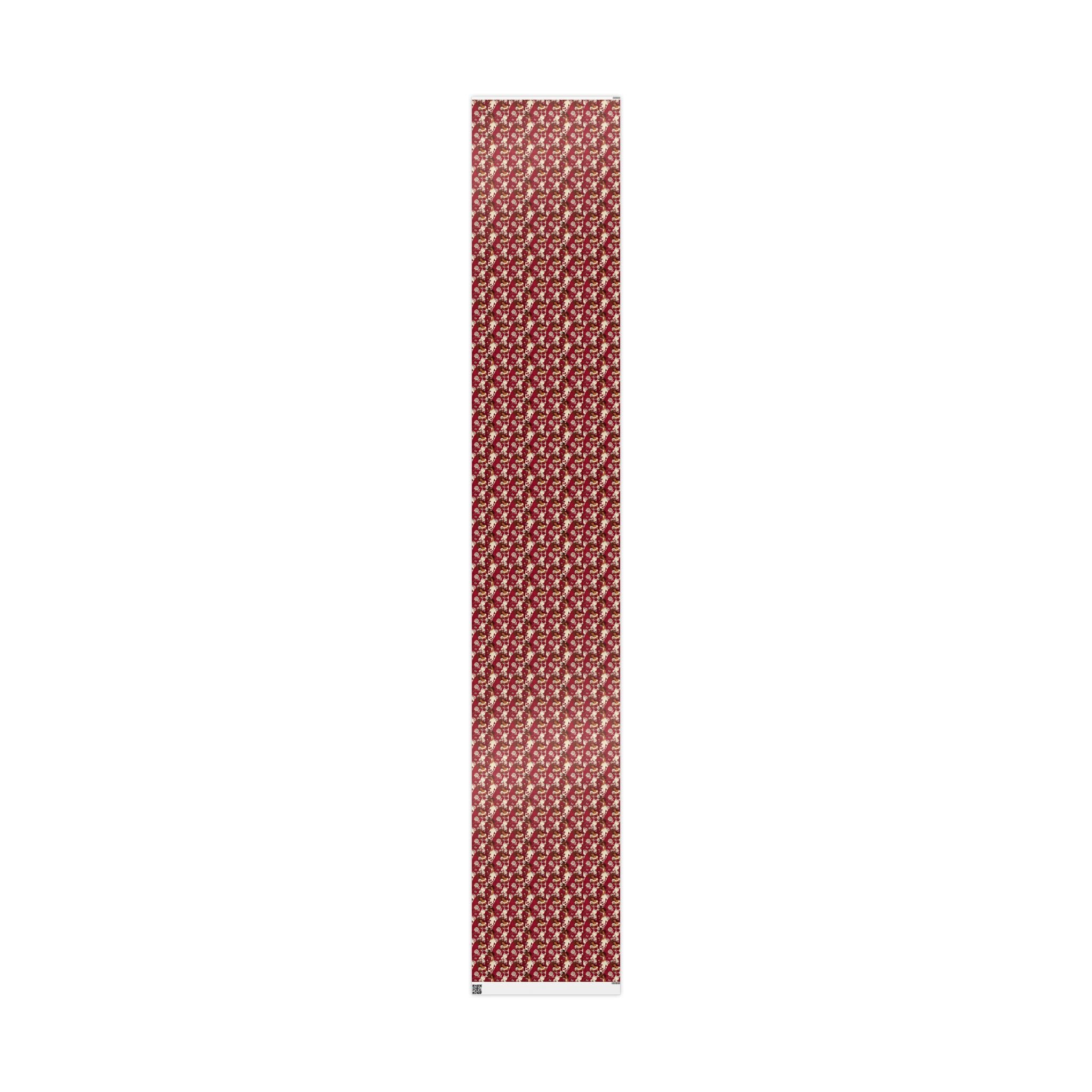 Crimson Cream Garden Gathering Wrapping Paper — Family Wrap Co.
