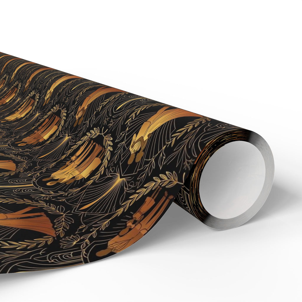 Black & Gold Opulence Luxury Wrapping Paper — Family Wrap Co.