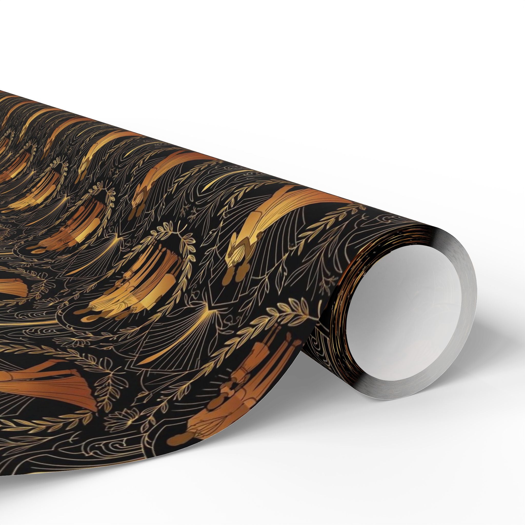 Black & Gold Opulence Luxury Wrapping Paper — Family Wrap Co.