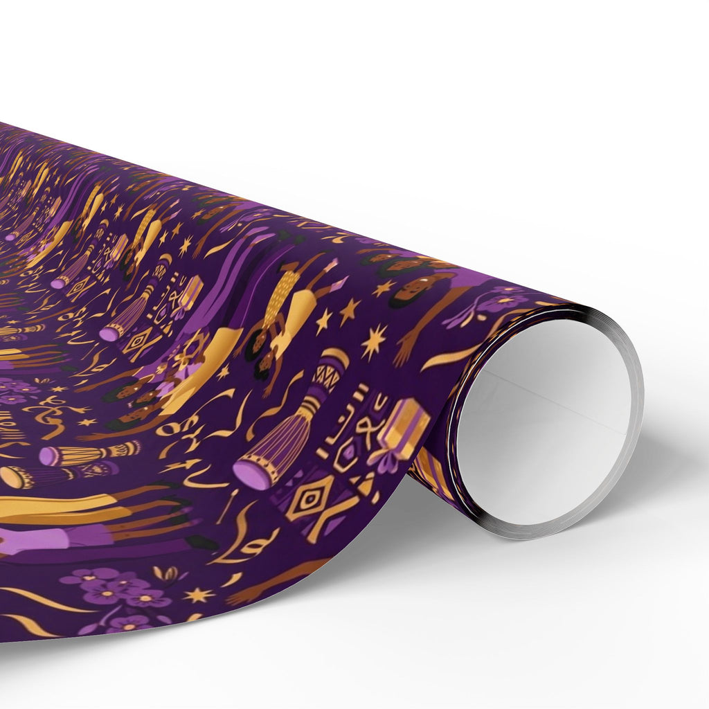 Purple & Gold Family Jubilee Wrapping Paper — Family Wrap Co.