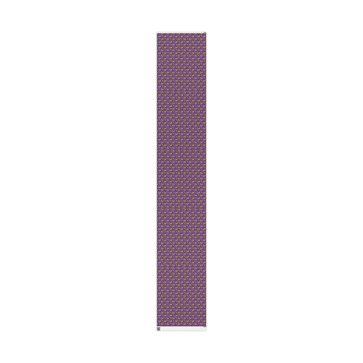 Royal Purple & Old Gold Family Heritage Pattern — African American Gift Wrap by Family Wrap Co.