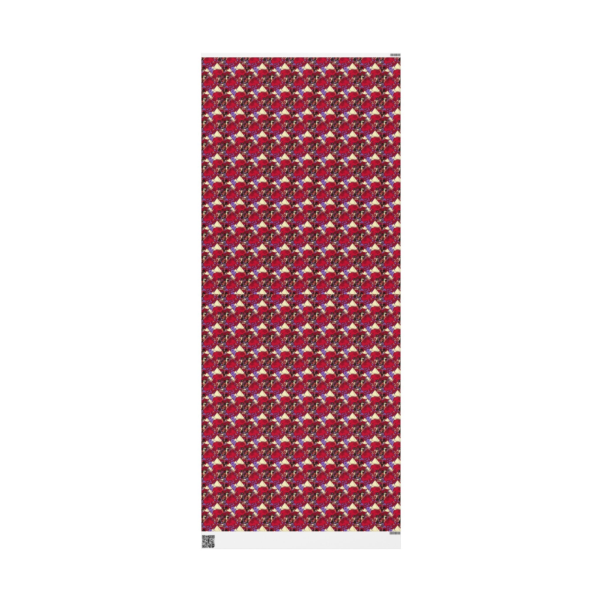 Crimson & Cream Heritage Family Wrap — African American Gift Wrap by Family Wrap Co.