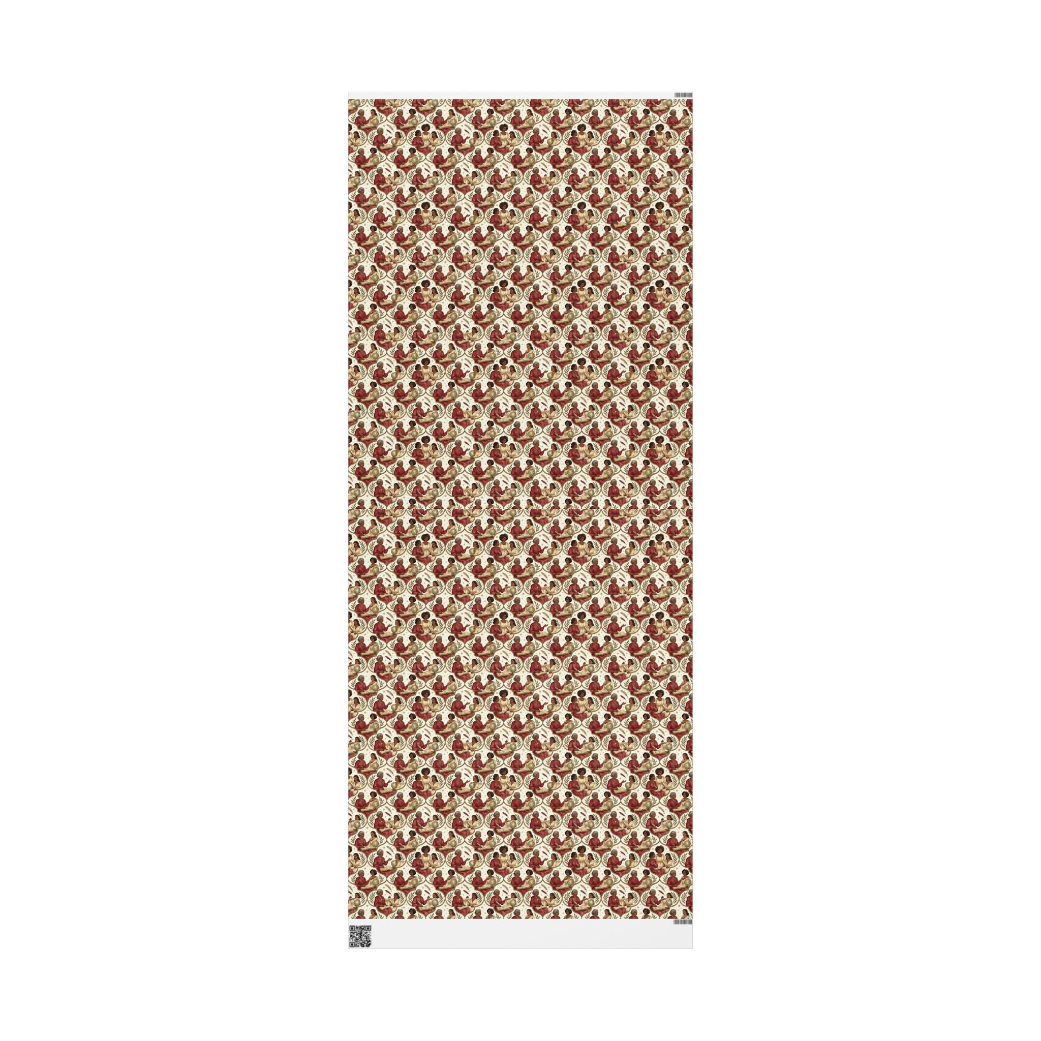 Crimson Cream Mentorship Circle Wrapping Paper — Family Wrap Co.