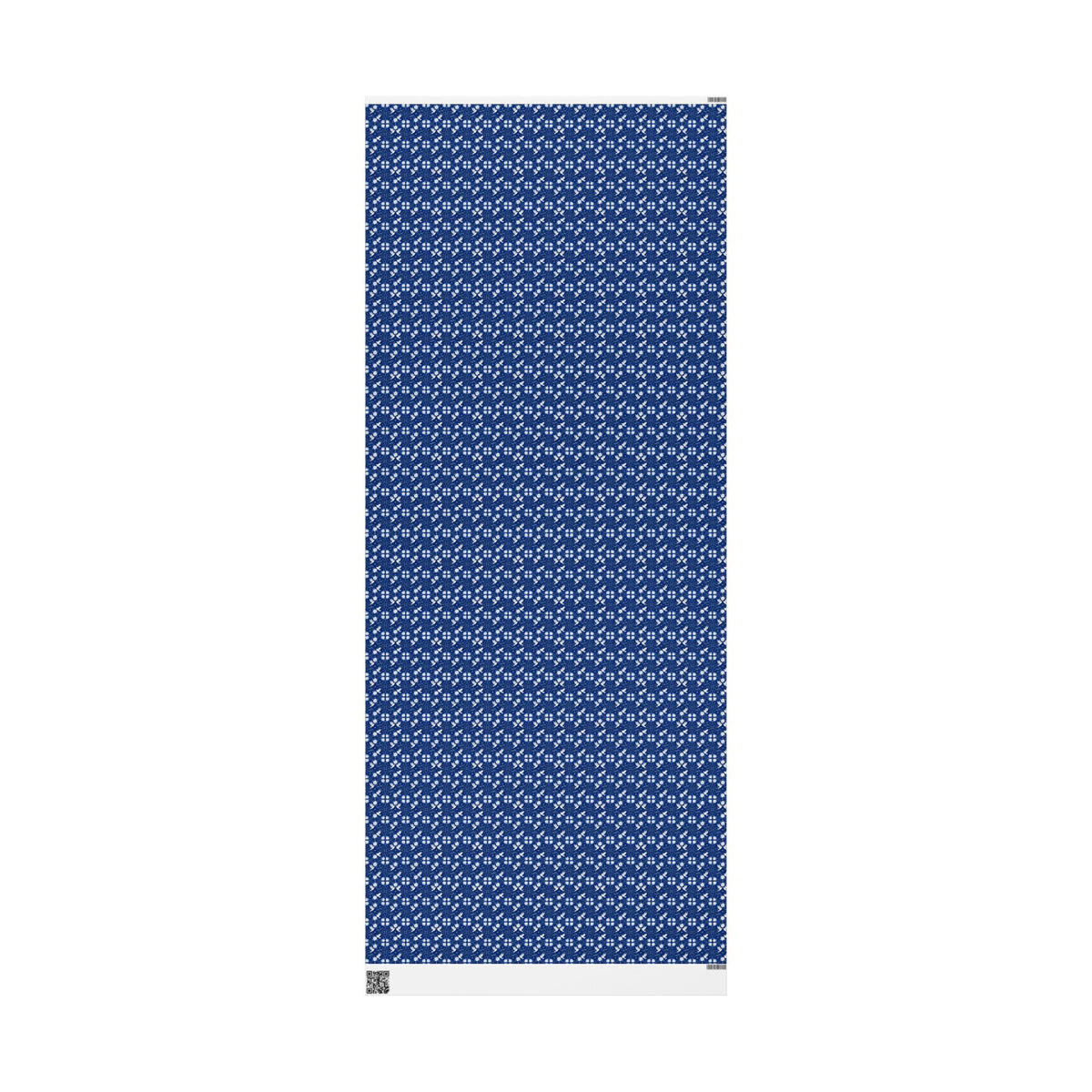 Royal Blue Dove & Rose Pattern — Silver Grace — African American Gift Wrap by Family Wrap Co.