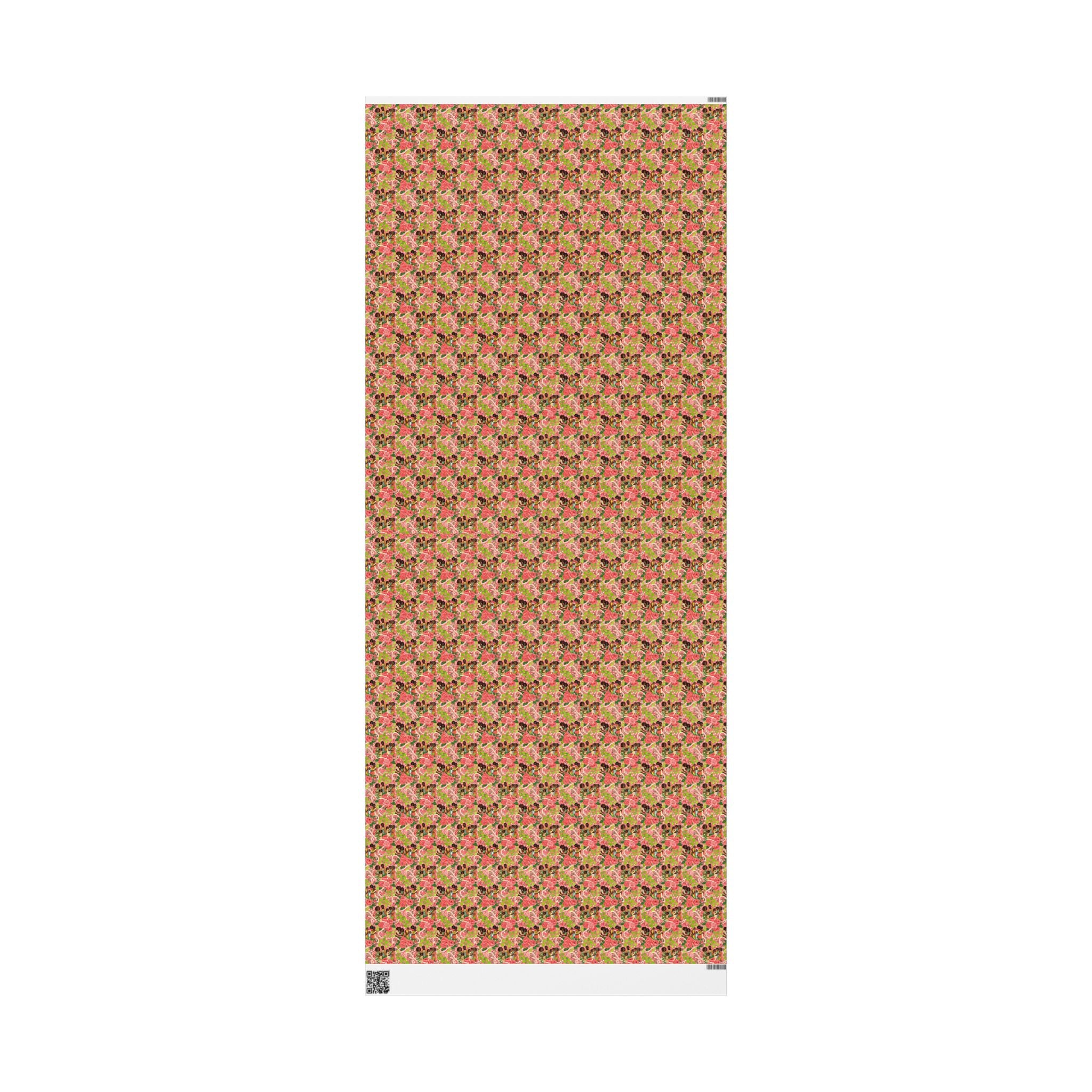 Pink & Green Family Celebration Wrap — African American Gift Wrap by Family Wrap Co.