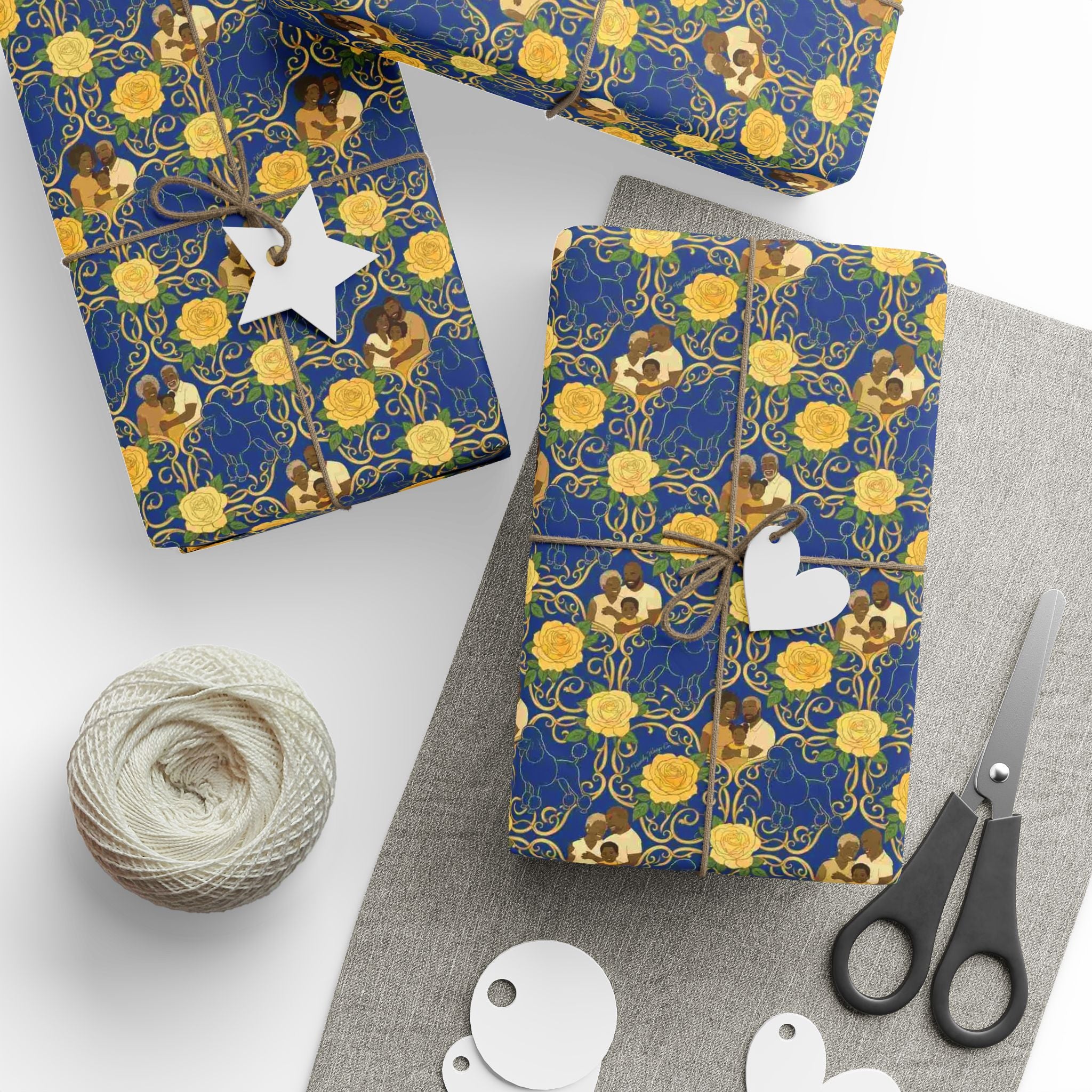 Golden Legacy & Royal Bloom Gift Wrap — Family Wrap Co.