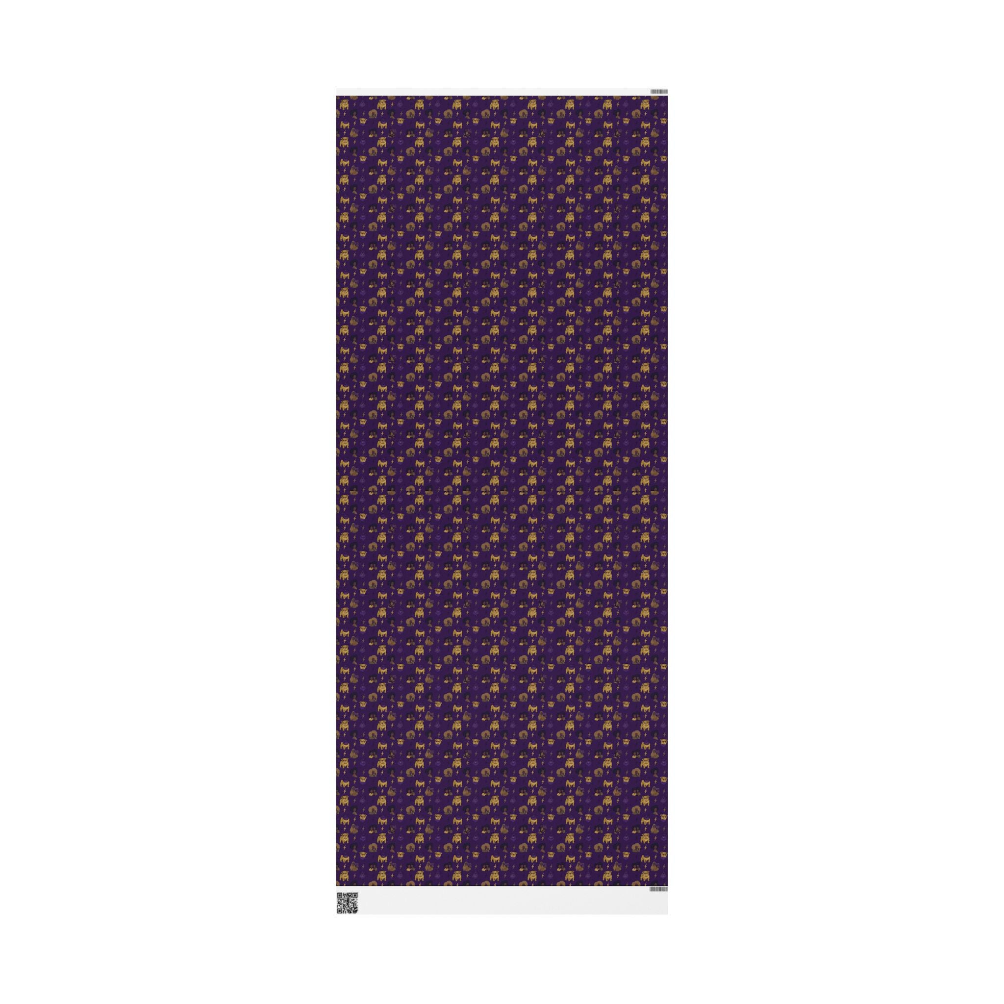 Violet Thunder & Golden Bulldog Wrapping Paper — Family Wrap Co.
